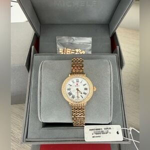 Michele Serein 28MM Gold Diamond Watch